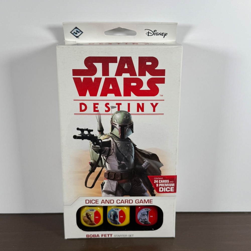 Star Wars Destiny Boba Fett Starter Set Dice Card Game SWD09 Fantasy Flight New